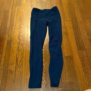 Athleta Girl Stash Your Treasures Tight Leggings Navy Blue